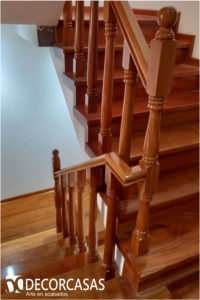 balaustres de madera pumaquiro parante y pasamanos